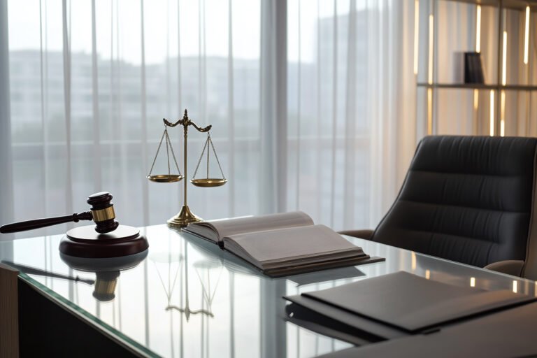 picture of lawyer's desk